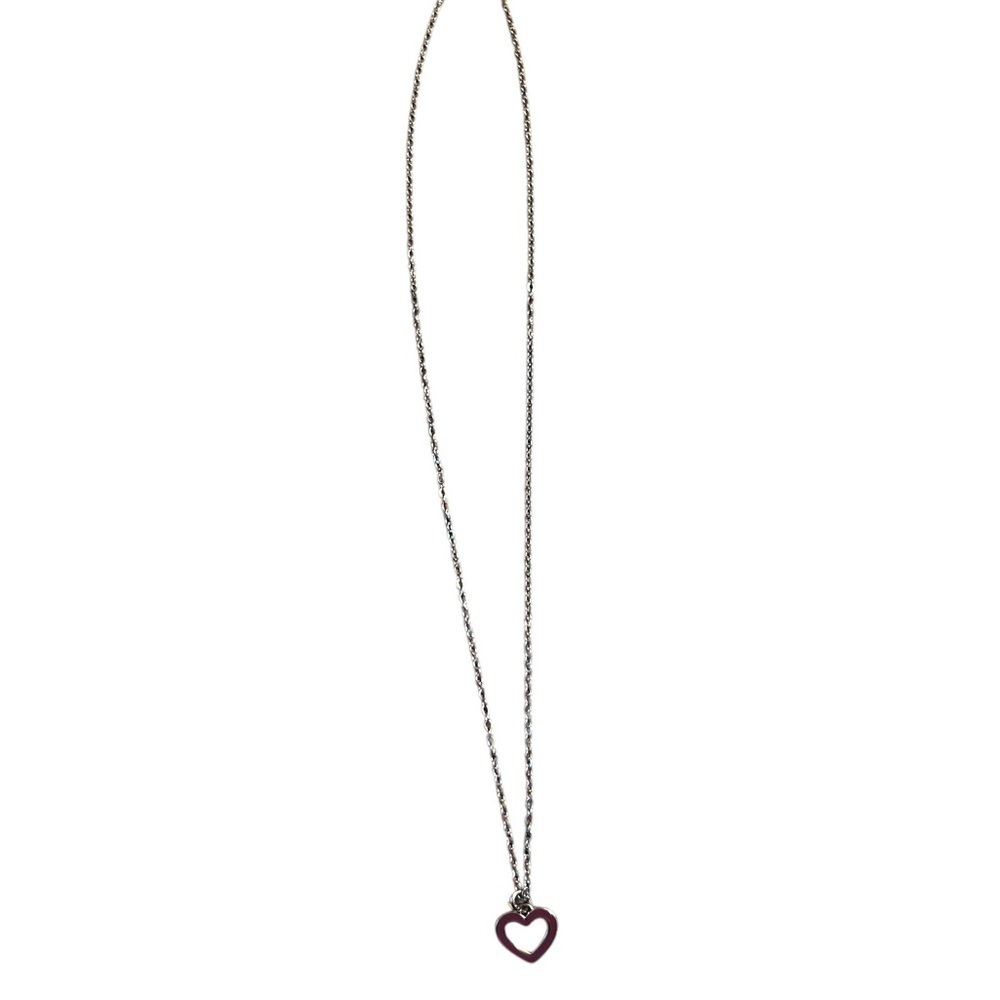 Coach Plum Purple Heart Necklace - Picture 3 of 3